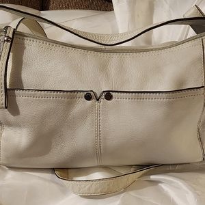 Tignanello Genuine Leather White Purse